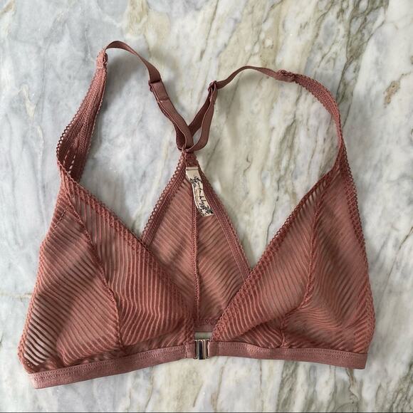 FREE PEOPLE Womens XS Intimately Nadia Bralette Bundle Nude Black Front Open - Picture 2 of 9